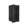 Lanberg Rack cabinet 19" free-standing 27U/600x800 (flat pack) with mesh door ICD V2, black | Lanberg