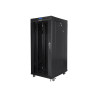 Lanberg Rack cabinet 19" free-standing 27U/800x1000 (flat pack) with glass door lCD V2, black | Lanberg