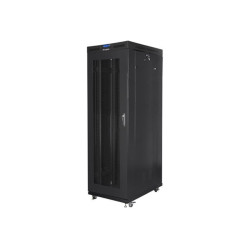 Lanberg Rack cabinet 19" free-standing 27U/800x1200 (flat pack) with mesh door lCD, black | Lanberg