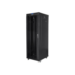 Lanberg Rack cabinet 19" free-standing 37U/800x1000 (flat pack) with glass door ICD V2, black | Lanberg