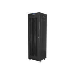 Lanberg Rack cabinet 19" free-standing 42U/600x600 (flat pack) with mesh door lCD V2, black | Lanberg