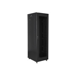 Lanberg Rack cabinet 19" free-standing 42U/600x800 (flat pack) with mesh door, black | Lanberg