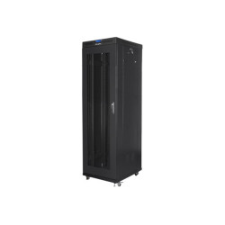 Lanberg Rack cabinet 19" free-standing 42U/600x800 (flat pack) with mesh door lCD V2, black | Lanberg