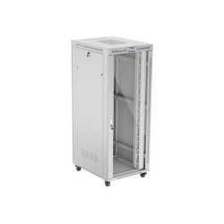 Lanberg Rack cabinet 19" free-standing 42U/800x1000 (flat pack) with glass door lCD V2, grey | Lanberg