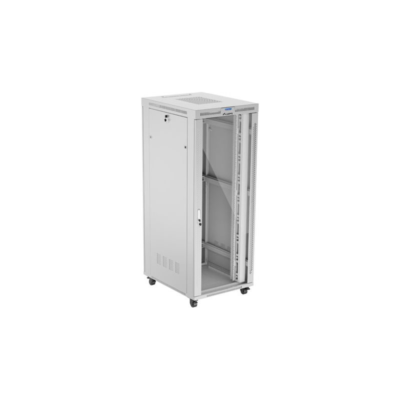 Lanberg Rack cabinet 19" free-standing 42U/800x1000 (flat pack) with glass door lCD V2, grey | Lanberg
