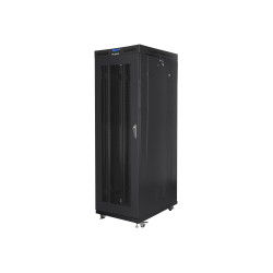 Lanberg Rack cabinet 19" free-standing 42U/800x1000 (flat pack) with mesh door lCD V2, black | Lanberg