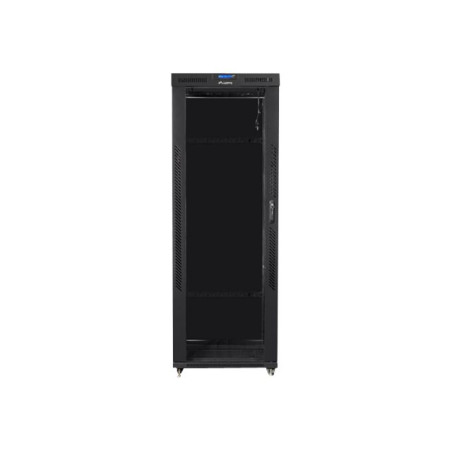 Lanberg Rack cabinet 19" free-standing 42U/800x800 (flat pack) with glass door lCD V2, black | Lanberg