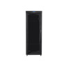 Lanberg Rack cabinet 19" free-standing 42U/800x800 (flat pack) with glass door lCD V2, black | Lanberg
