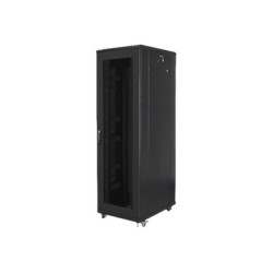 Lanberg Rack cabinet 19" free-standing 42U/800x800 (flat pack) with mesh door, black | Lanberg