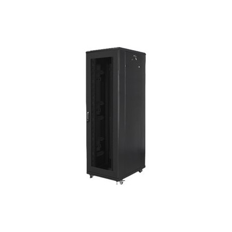 Lanberg Rack cabinet 19" free-standing 42U/800x800 (flat pack) with mesh door, black | Lanberg