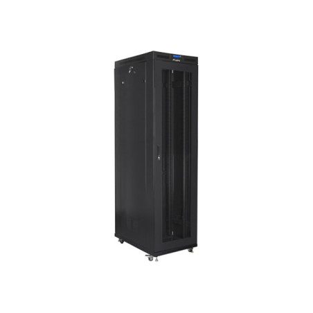 Lanberg Rack cabinet 19" free-standing 47U/800x1000 (flat pack) with mesh door lCD V2, black | Lanberg