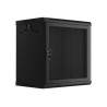 Lanberg Rack cabinet 19" wall-mount 12U/600x450 with perforated door (flat pack), black | Lanberg