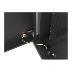 Lanberg Rack cabinet 19" wall-mount 12U/600x600 for self-assembly with metal door (flat pack), black | Lanberg