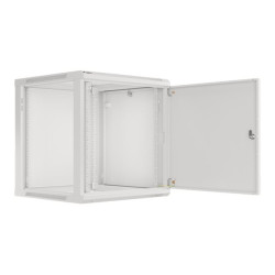 Lanberg Rack cabinet 19" wall-mount 12U/600x600 for self-assembly with metal door (flat pack), grey | Lanberg