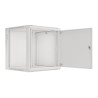 Lanberg Rack cabinet 19" wall-mount 12U/600x600 for self-assembly with metal door (flat pack), grey | Lanberg