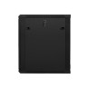 Lanberg Rack cabinet 19" wall-mount 15U/600x600 (flat pack) with glass door V2, black | Lanberg