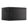 Lanberg Rack cabinet 19" wall-mount 6U/600x450 for self-assembly with metal door (flat pack), black | Lanberg