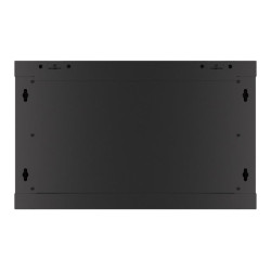 Lanberg Rack cabinet 19" wall-mount 6U/600x450 for self-assembly with metal door (flat pack), black | Lanberg