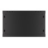 Lanberg Rack cabinet 19" wall-mount 6U/600x450 for self-assembly with metal door (flat pack), black | Lanberg