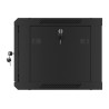Lanberg Rack cabinet 19" wall-mount 6U/600x450 for self-assembly with metal door (flat pack), black | Lanberg
