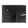 Lanberg Rack cabinet 19" wall-mount 6U/600x450 for self-assembly with metal door (flat pack), black | Lanberg