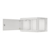 Lanberg Rack cabinet 19" wall-mount 6U/600x450 for self-assembly with metal door (flat pack), grey | Lanberg