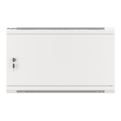 Lanberg Rack cabinet 19" wall-mount 6U/600x450 for self-assembly with metal door (flat pack), grey | Lanberg