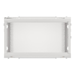 Lanberg Rack cabinet 19" wall-mount 6U/600x450 for self-assembly with metal door (flat pack), grey | Lanberg