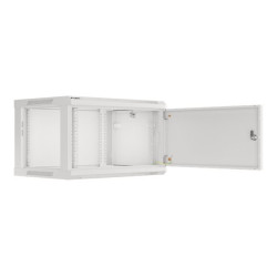 Lanberg Rack cabinet 19" wall-mount 6U/600x450 for self-assembly with metal door (flat pack), grey | Lanberg