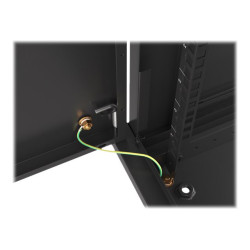 Lanberg Rack cabinet 19" wall-mount 6U/600x600 for self-assembly with metal door (flat pack), black | Lanberg