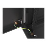 Lanberg Rack cabinet 19" wall-mount 6U/600x600 for self-assembly with metal door (flat pack), black | Lanberg