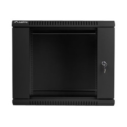 Lanberg Rack cabinet 19" wall-mount 9U/600x450 (flat pack) V2, black | Lanberg