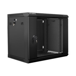 Lanberg Rack cabinet 19" wall-mount 9U/600x450 (flat pack) V2, black | Lanberg