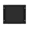 Lanberg Rack cabinet 19" wall-mount 9U/600x450 for self-assembly with metal door (flat pack), black | Lanberg