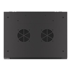 Lanberg Rack cabinet 19" wall-mount 9U/600x450 for self-assembly with metal door (flat pack), black | Lanberg