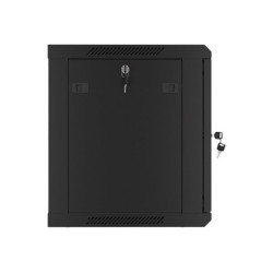 Lanberg Rack cabinet 19" wall-mount 9U/600x450 for self-assembly with metal door (flat pack), black | Lanberg