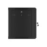 Lanberg Rack cabinet 19" wall-mount 9U/600x450 for self-assembly with metal door (flat pack), black | Lanberg