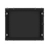 Lanberg Rack cabinet 19" wall-mount 9U/600x600 (flat pack) for self-assembly with metal door, black | Lanberg