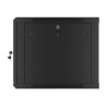 Lanberg Rack cabinet 19" wall-mount 9U/600x600 (flat pack) for self-assembly with metal door, black | Lanberg