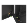 Lanberg Rack cabinet 19" wall-mount 9U/600x600 (flat pack) for self-assembly with metal door, black | Lanberg