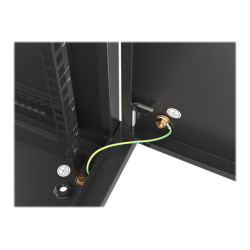 Lanberg Rack cabinet 19" wall-mount 9U/600x600 (flat pack) for self-assembly with metal door, black | Lanberg