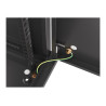 Lanberg Rack cabinet 19" wall-mount 9U/600x600 (flat pack) for self-assembly with metal door, black | Lanberg