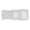 Lanberg Rack cabinet 19" wall-mount 9U/600x600 (flat pack) for self-assembly with metal door, grey | Lanberg