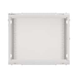 Lanberg Rack cabinet 19" wall-mount 9U/600x600 (flat pack) for self-assembly with metal door, grey | Lanberg