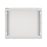 Lanberg Rack cabinet 19" wall-mount 9U/600x600 (flat pack) for self-assembly with metal door, grey | Lanberg