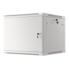 Lanberg Rack cabinet 19" wall-mount 9U/600x600 (flat pack) for self-assembly with metal door, grey | Lanberg