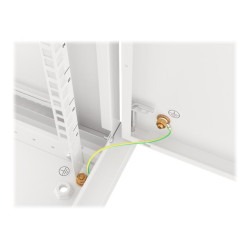 Lanberg Rack cabinet 19" wall-mount 9U/600x600 (flat pack) for self-assembly with metal door, grey | Lanberg