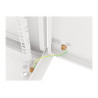 Lanberg Rack cabinet 19" wall-mount 9U/600x600 (flat pack) for self-assembly with metal door, grey | Lanberg