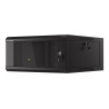 Lanberg Rack cabinet 19" wall-mounted 4U 600 fast assembly (flat pack), black | Lanberg