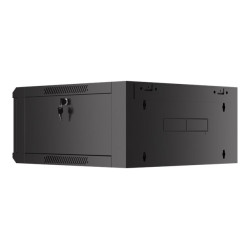 Lanberg Rack cabinet 19" wall-mounted 4U 600 fast assembly (flat pack), black | Lanberg